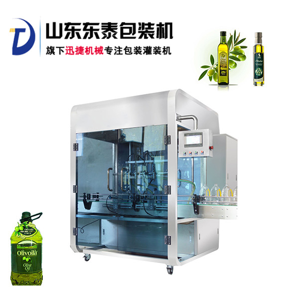 前方高能！快被這款全自動(dòng)橄欖油灌裝機(jī)帥哭了